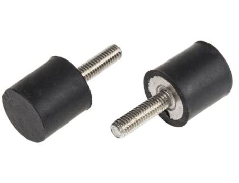 Mocowanie antywibracyjne, M6, Ø 20mm, H 20mm, 13.97 50 Shore A, RS PRO