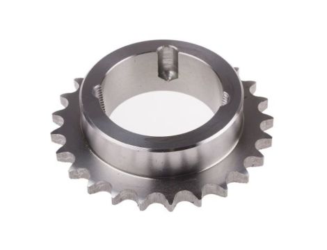 Koło łańcuchowe drabinkowe, 25 zębów, 08B-1, Nakrętka stożkowa, śr toczna: 101.33mm, Stal