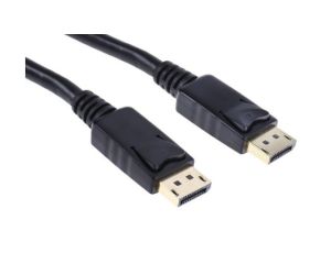 Zespół cyfrowych kabli wideo i monitorowych 2m Męskie DisplayPort to Męskie DisplayPort Czarny