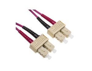 Kabel światłowodowy, średnica: 900m, OM4 Wielomodowy, Fioletowy, SC/SC