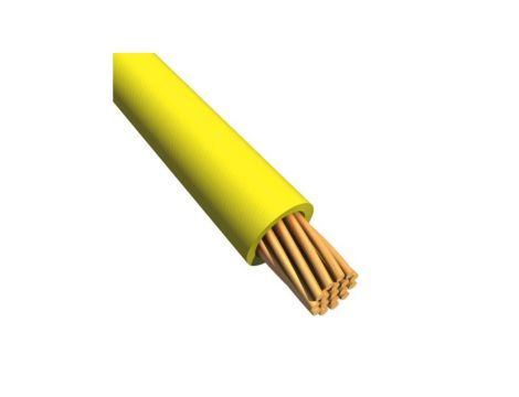 Kabel trzynormowy, dł. 100m 1 mm, 17 A, 1 kV DC, 600 V AC, Maks. +105C Żółty Zgodność z trzema normami, RS PRO