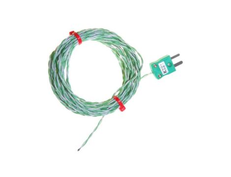 Termopara typ K do +250C 1m kabel 1m, Teflon PFA EN 60584-3:2008, IEC 584-3