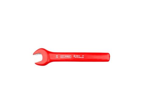 Klucz otwarty, roz. 24 mm, dł. 225 mm, materiał: Stal chromowo-wanadowa, VDE 1000V, RS PRO