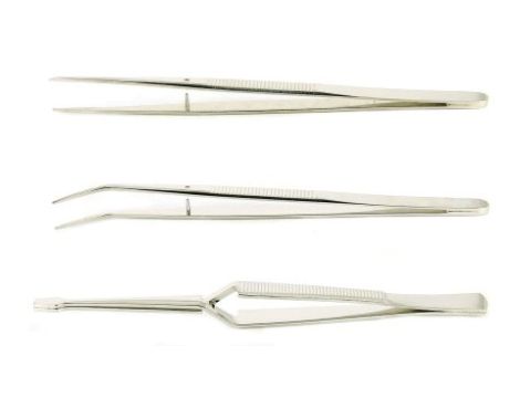 Zestaw pęset, materiał: Stal węglowa, RS PRO