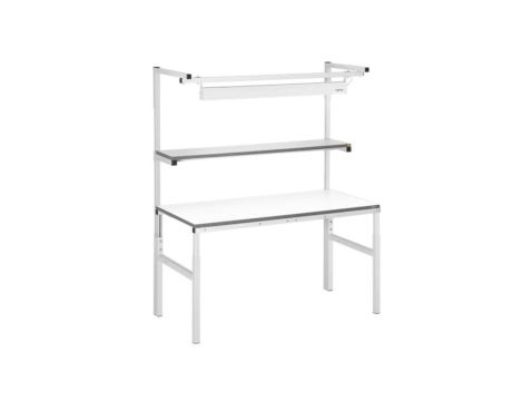 Stół warsztatowy, maks. obciążenie: 300kg, materiał: stal, dł.: 1500mm, szer.: 700mm,