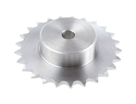 Koło łańcuchowe drabinkowe, 25 zębów, 05B-1, Pilot, śr otworu: 14mm, śr toczna: 76mm, Stal