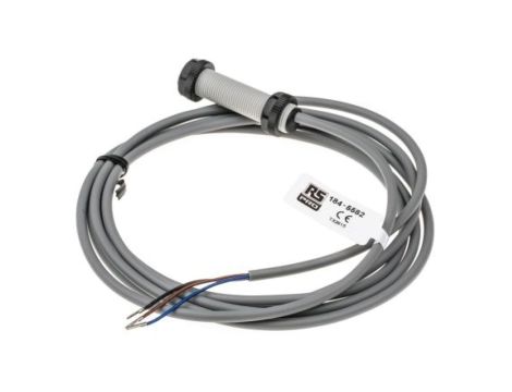 Czujnik pojemnościowy NPN 2 mm cylindryczny M12 x 1 15 mA 10→ 30 V DC IP67