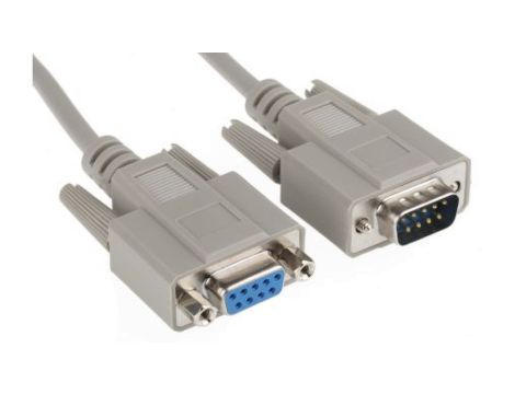 Kabel szeregowy, długość 5m, złącze A: Złącze D9-stykowe męskie, złącze B: Złącze żeńskie D9-stykowe
