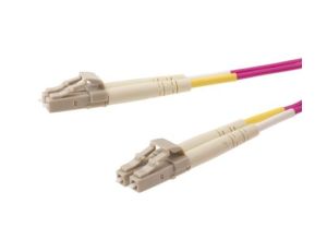 Kabel światłowodowy, średnica: 900m, OM4 Wielomodowy, Fioletowy, LC / LC