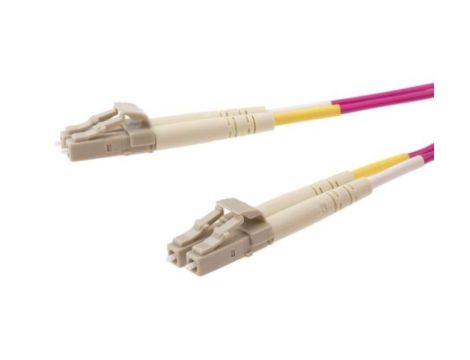 Kabel światłowodowy, średnica: 900m, OM4 Wielomodowy, Fioletowy, LC / LC