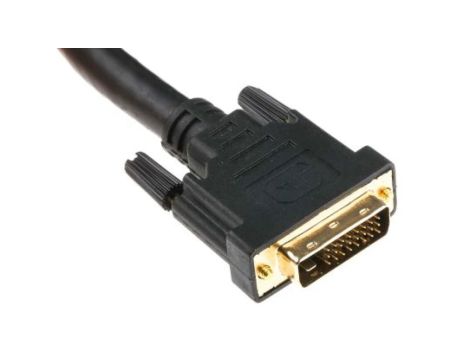 Zespół cyfrowych kabli wideo i monitorowych 10m Męskie DVI-D to Męskie DVI-D Czarny