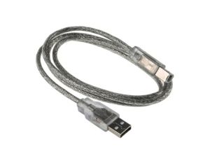 Kabel USB, dł. 1m, kolor: Przezroczysty