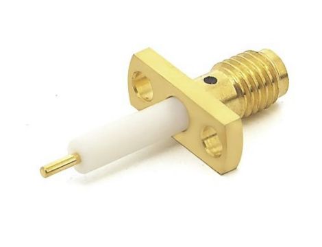 Złącze koncentryczne, 50, 38GHz, Żeńskie, męskie, Lutowane, Montaż na kołnierzu +165C -65C