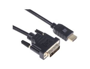 Zespół cyfrowych kabli wideo i monitorowych 3m Wtyk HDMI to Męskie DVI-D Czarny