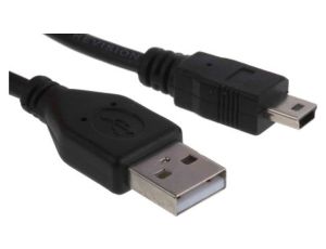 Kabel USB, dł. 0.5m, kolor: Czarny