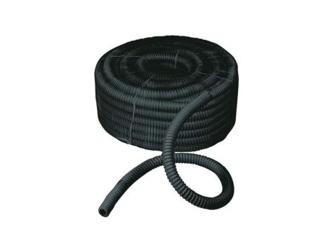Rura spiralna wysokoelastyczna czarna 320N samogasnąca PVC +5C +60C PV UV fi 60 /30m/
