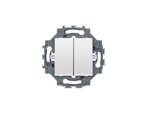 Łącznik podwójny 1P 10 AX, samozaciski, biały, Dahlia GW35051W