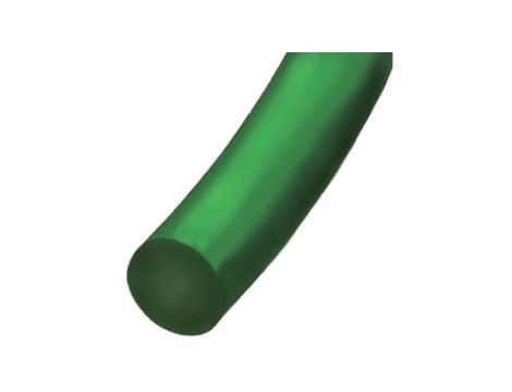 Zaokrąglony pas poliuretanowy, Zielony, śr.: 8mm, dł. 30m, obc.: 14kg