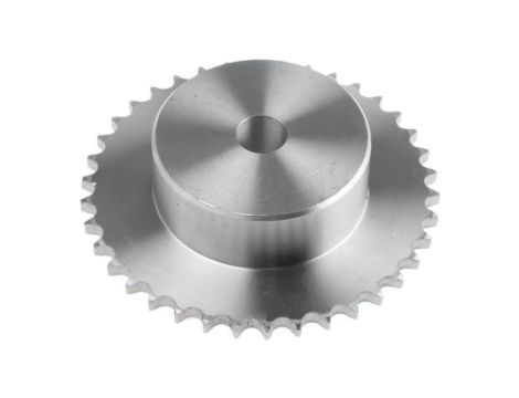 Koło łańcuchowe drabinkowe, 38 zębów, 06B-1, Pilot, śr otworu: 16mm, śr toczna: 115.35mm, Stal