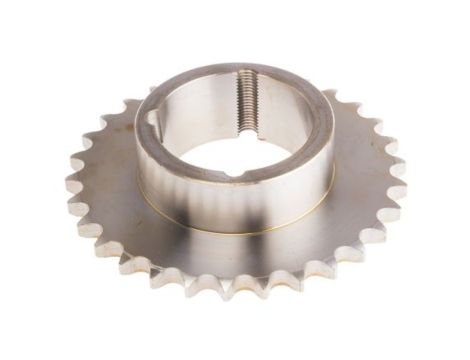 Koło łańcuchowe drabinkowe, 30 zębów, 12B-1, Nakrętka stożkowa, śr toczna: 182.25mm, Stal