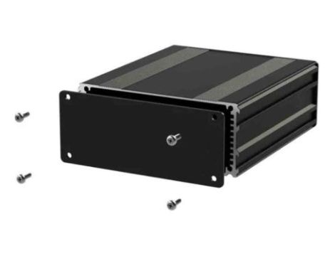 Obudowa urządzeń elektronicznych, Aluminium, Czarny, 220 x 108.5 x 45mm, RS PRO