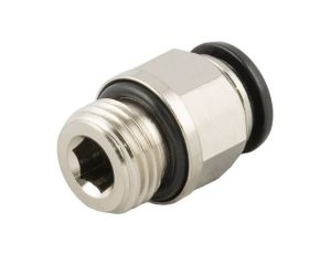 Adapter gwintowany prosty gwint – rura, 20 barów