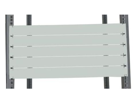 Panel zaślepiający do szafy RACK, 10U, 483 x 9mm, kolor: Szary, RS PRO