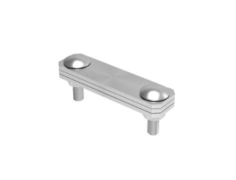 Złącze krzyżowe skośne pręt-bednarka 3-elem. stal nierdzewna 116.0.2 NI 11602005