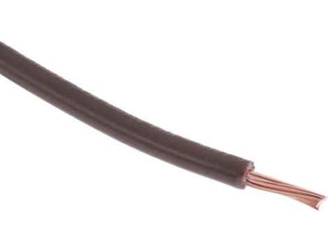 Kabel trzynormowy, dł. 100m 1,5 mm, 21 A, 1 kV DC, 600 V AC, Maks. +105C Brązowy Zgodność z trzema normami, RS PRO