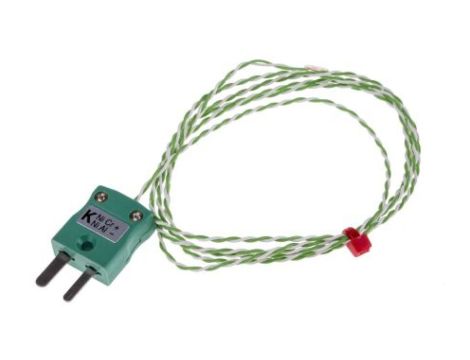 Termopara typ K do +200C 1m kabel 1m, Miedziane IEC