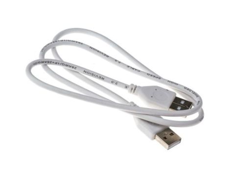 Kabel USB, dł. 0.8m, kolor: Biały