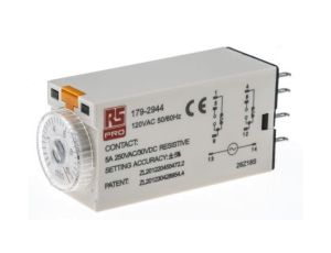 Przekaźnik czasowy zwłoczny jednofunkcyjny 0.5 → 10min DPDT 2-stykowy DPDT 110V ac