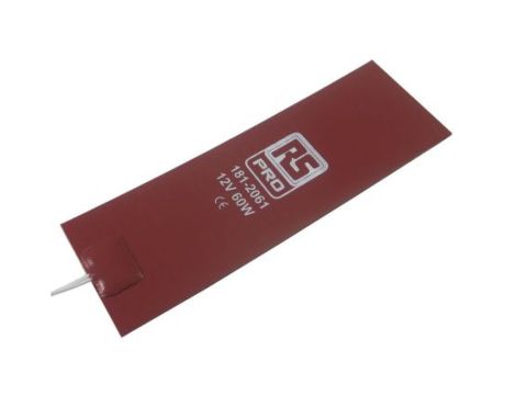 Silicone Heater Mat 60 W 12 V DC 2 x 6in