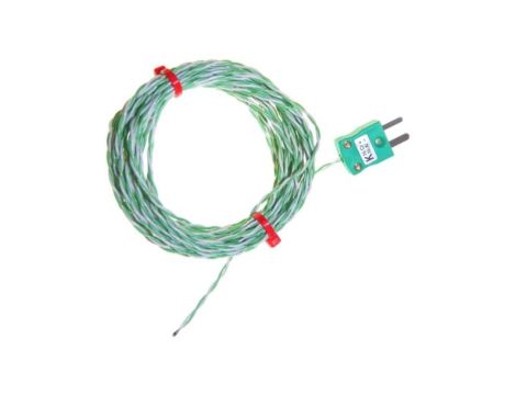 Termopara typ K do +250C 2m kabel 2m, Teflon PFA EN 60584-3:2008, IEC 584-3