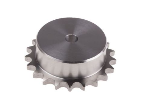 Koło łańcuchowe drabinkowe, 21 zębów, 08B-1, Pilot, śr otworu: 14mm, śr toczna: 85.22mm, Stal