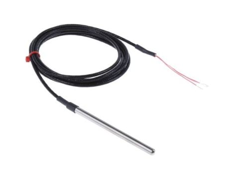 Termopara typ PT 100, -50C do +250C 100mm kabel 2m, Stal nierdzewna