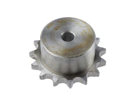 Koło łańcuchowe drabinkowe, 15 zębów, 08B-1, Pilot, śr otworu: 12mm, śr toczna: 61.09mm, Stal