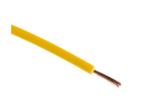 Kabel trzynormowy, dł. 100m 0,75 mm, 14 A, 1 kV DC, 600 V AC, Maks. +105C Żółty Zgodność z trzema normami, RS PRO
