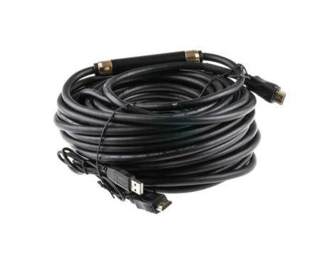 Zespół cyfrowych kabli wideo i monitorowych 20m Wtyk HDMI to Wtyk HDMI Czarny