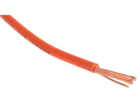 Kabel trzynormowy, dł. 100m 1,5 mm, 21 A, 1 kV DC, 600 V AC, Maks. +105C Pomarańczowy Zgodność z trzema normami, RS