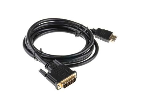 Zespół cyfrowych kabli wideo i monitorowych 2m Wtyk HDMI to Męskie DVI-D Czarny