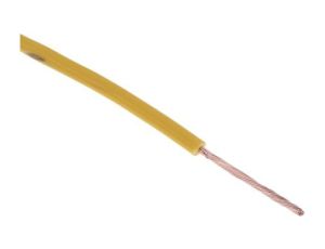 Kabel trzynormowy, dł. 100m 0,5 mm, 11 A, 1 kV DC, 600 V AC, Maks. +105C Żółty Zgodność z trzema normami, RS PRO