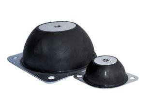 Mocowanie antywibracyjne, M10, Ø 136mm, H 40mm, 140, materiał: Guma naturalna 60 Shore A, RS PRO