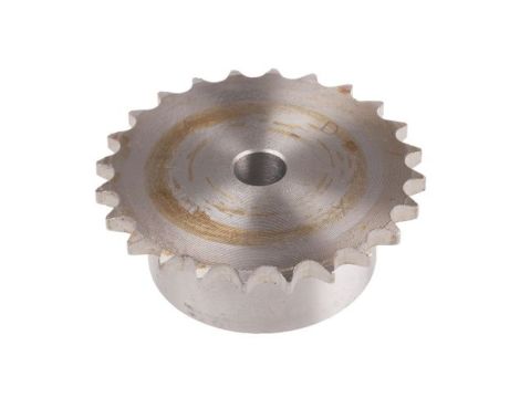 Koło łańcuchowe drabinkowe, 24 zębów, 06B-1, Pilot, śr otworu: 14mm, śr toczna: 72.97mm, Stal