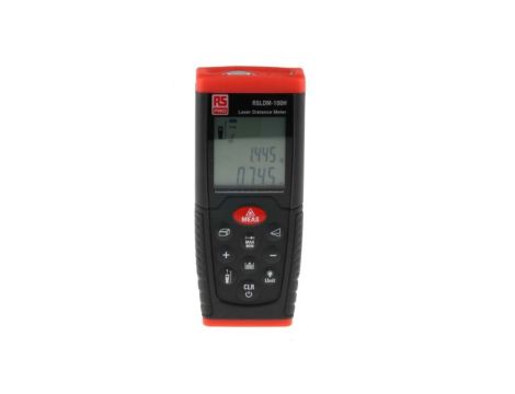 Miernik laserowy, RSLDM-100H, 0,05→ 100m, Klasa wyzwalania Class 2, 1,5 mm, LCD, 635nm