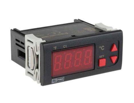 Regulator temperatury wł./wył. 1-wyjściowy-wyjściowy, Uz 230 V AC, 77 x 35mm