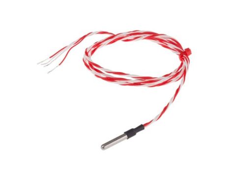 Termopara typ PT 100, -50C do +200C 25mm kabel 1m, Stal nierdzewna