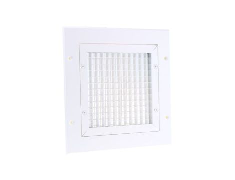 Kratka wentylacyjna, Biały, Aluminium, 200 x 200mm 32mm