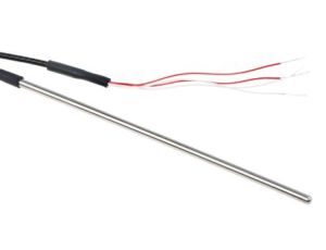 Termopara typ PT 100, -50C do +250C 125mm kabel 2m, Stal nierdzewna