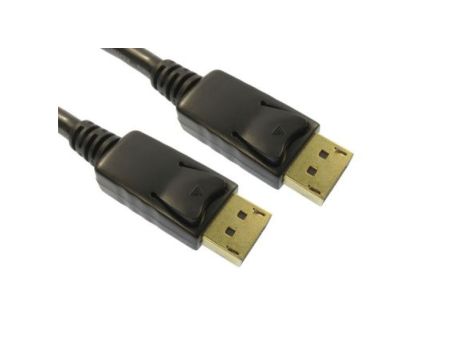 Kabel DisplayPort 0.5m Męskie DisplayPort to Męski kabel DisplayPort Czarny